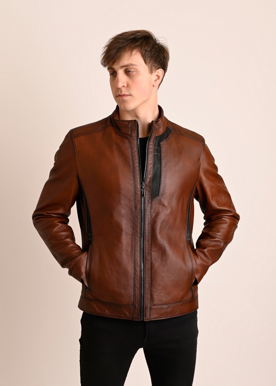 Skórzana kurtka męska Sony...