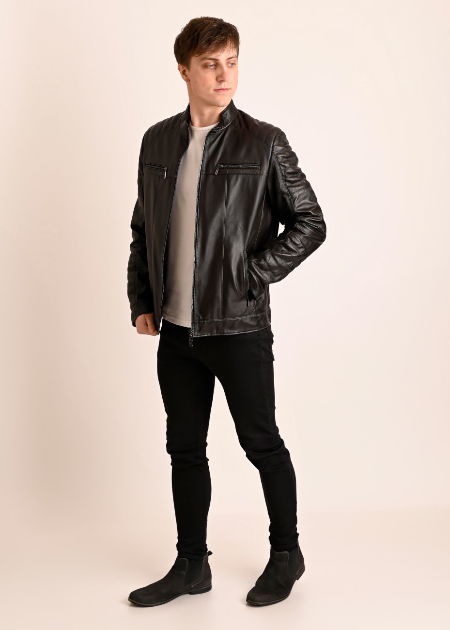 Skórzana kurtka męska Tom...
