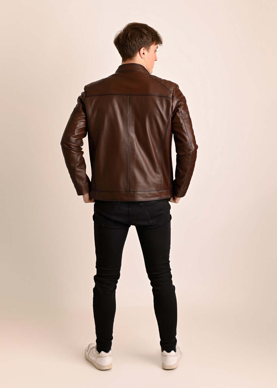 Skórzana kurtka męska Tom...