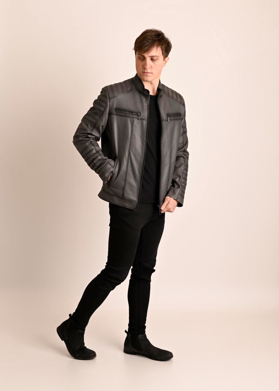 Skórzana kurtka męska Tom...