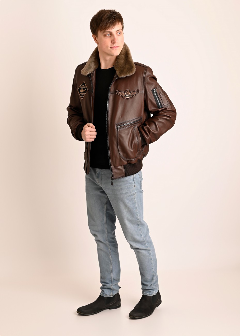 Skórzana kurtka męska...