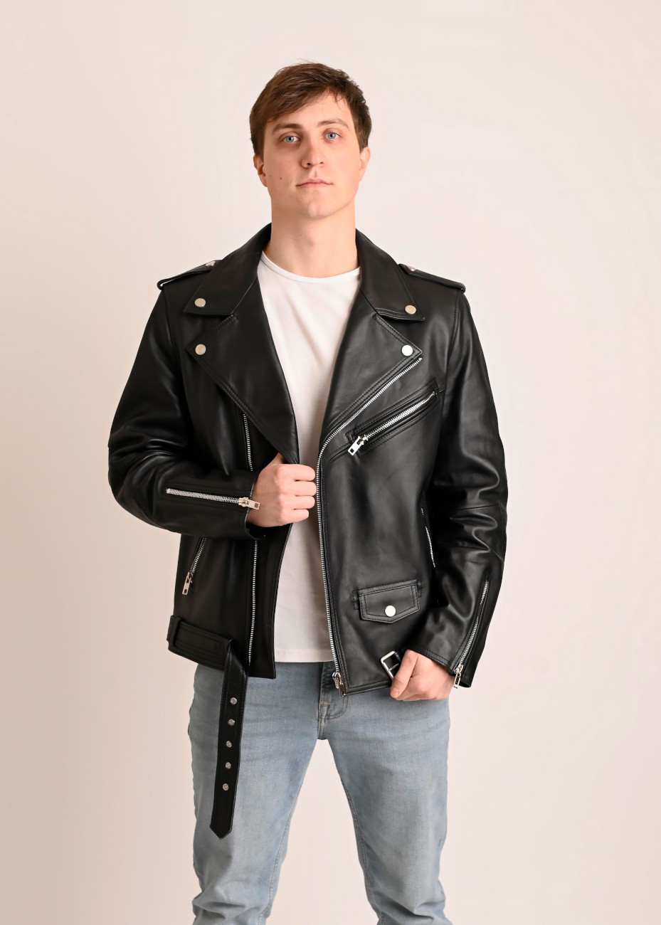 Skórzana kurtka męska...