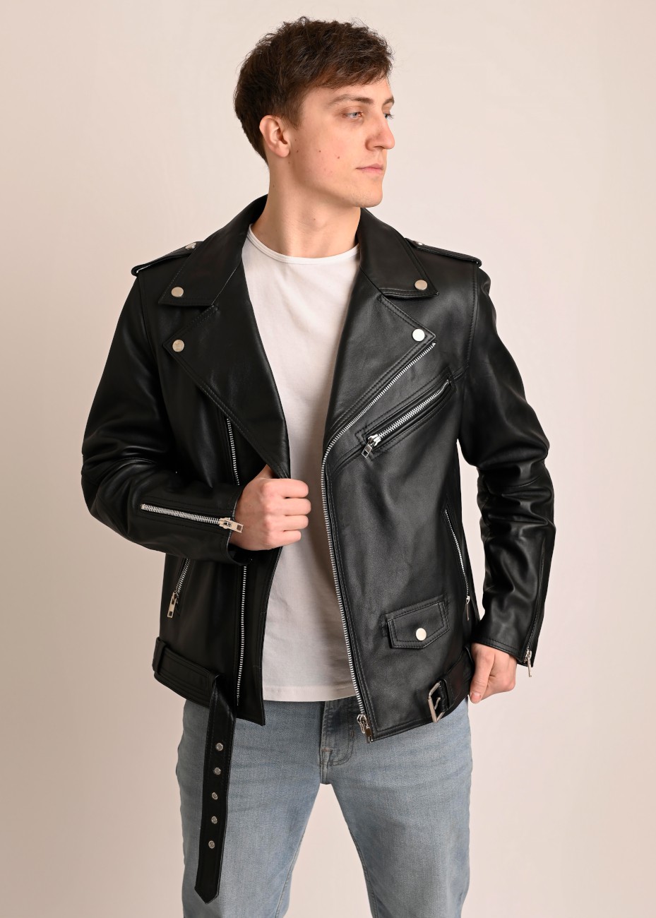 Skórzana kurtka męska...