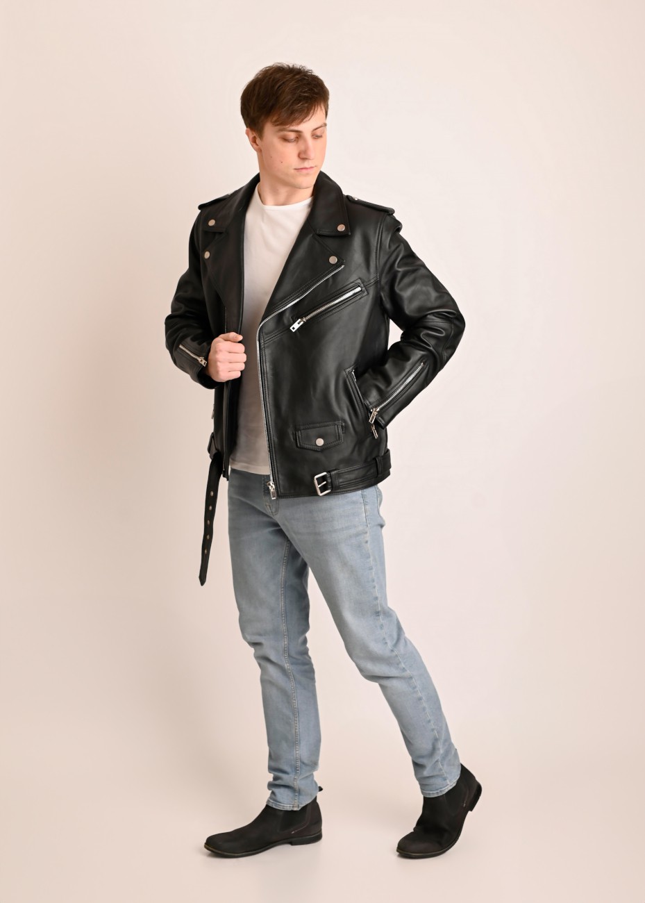 Skórzana kurtka męska...