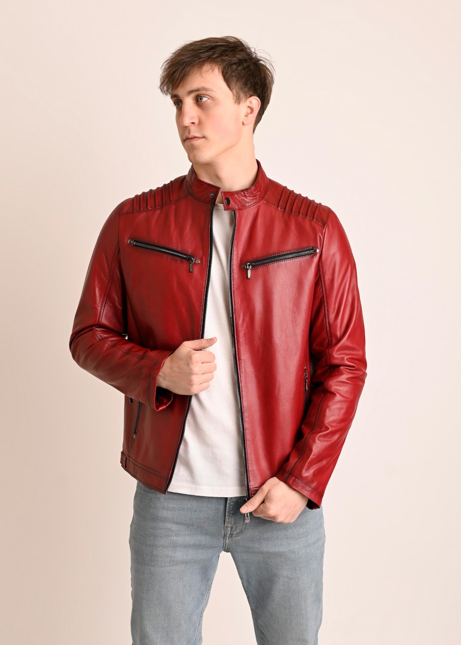 Skórzana kurtka męska Ron...